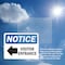 Signmission Visitor Entrance Left Arrow OSHA Notice Sign, Plastic, 14in W x 10in L, 2PK OS-2PACK-NS-P-1014-L-18879 - alternate 3